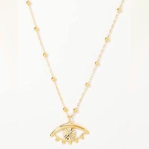10 karat Gold Evil Eye Necklace